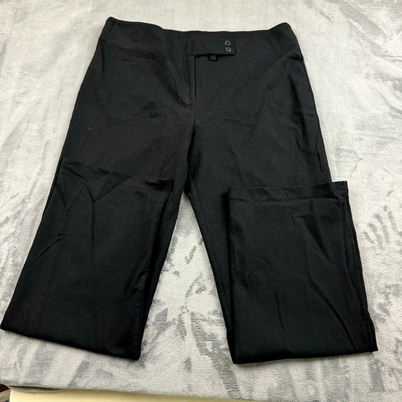 Eileen Fisher Pants - Eileen Fisher Dress Pants Womens Size Large Black Flare Career Pockets High Rise